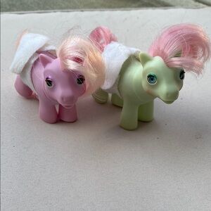 Vintage G1 My Little Pony Baby Cuddles & Tiddlywinks Beddy Bye Eyes